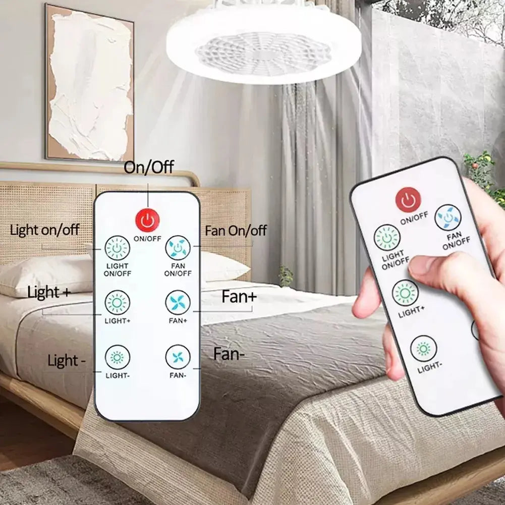 Lámpara Ventilador De Techo Con Control