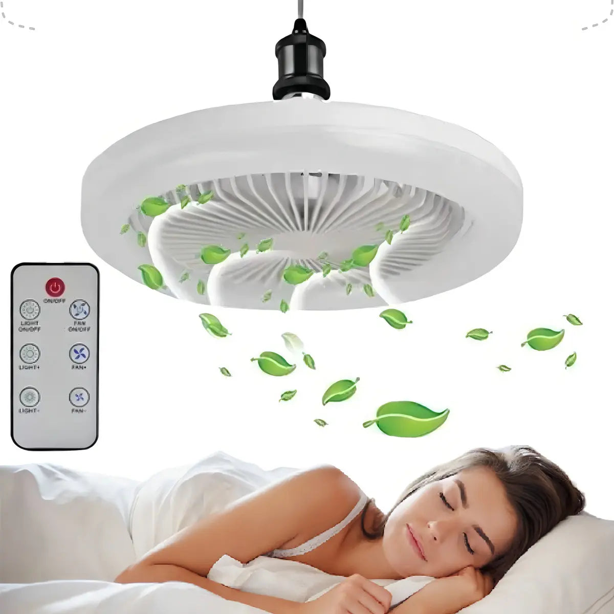 Lámpara Ventilador De Techo Con Control