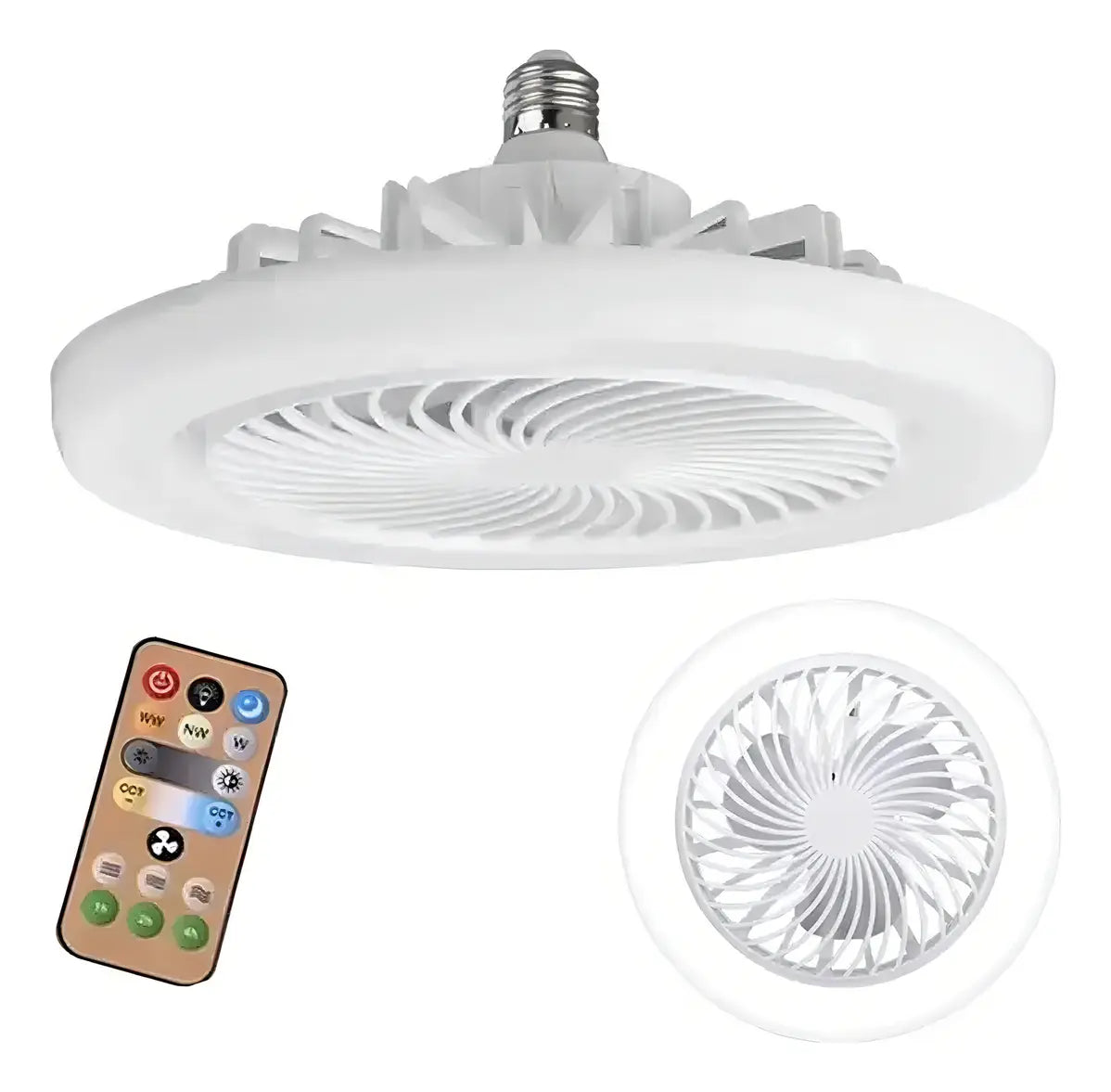 Lámpara Ventilador De Techo Con Control