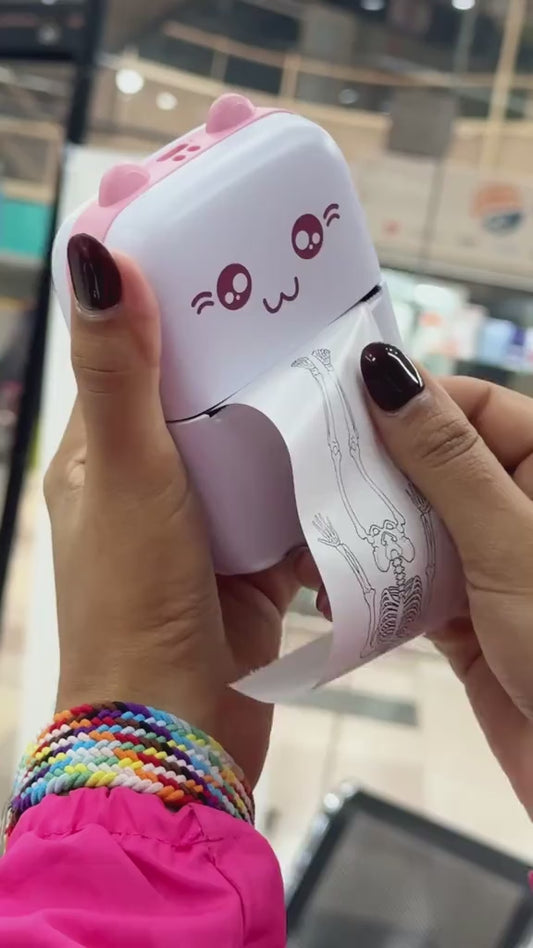 ⚡ 🐱 MINI IMPRESSORA TÉRMICA PORTÁTIL