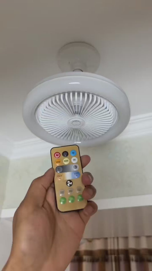 Lámpara Ventilador De Techo Con Control